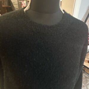 Classic Black Crewneck Sweater for Woman